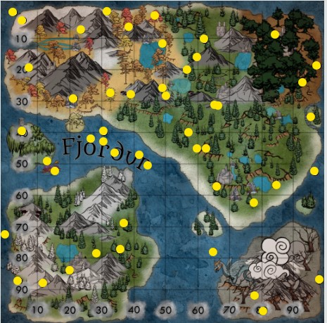 Ark Fjordur Cave Locations