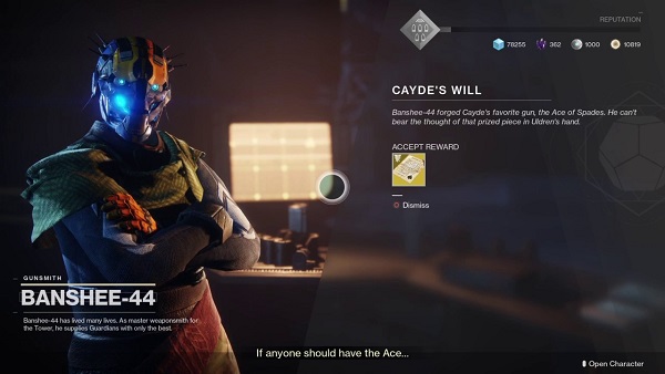 Destiny 2 Banshee 44 Exotic Quest