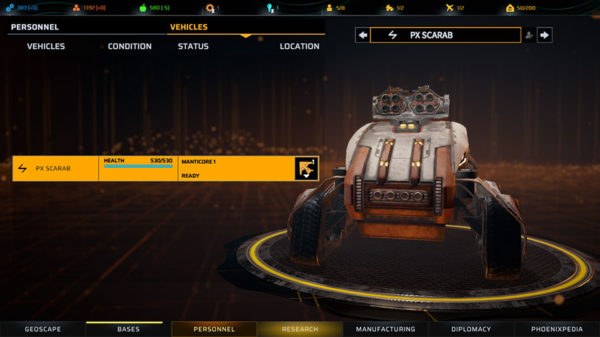 Phoenix Point Vehicles